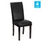 Flash Furniture 16 W, 19 L, 39 H 4-BT-350-BK-LEA-023-GG - alternate 8